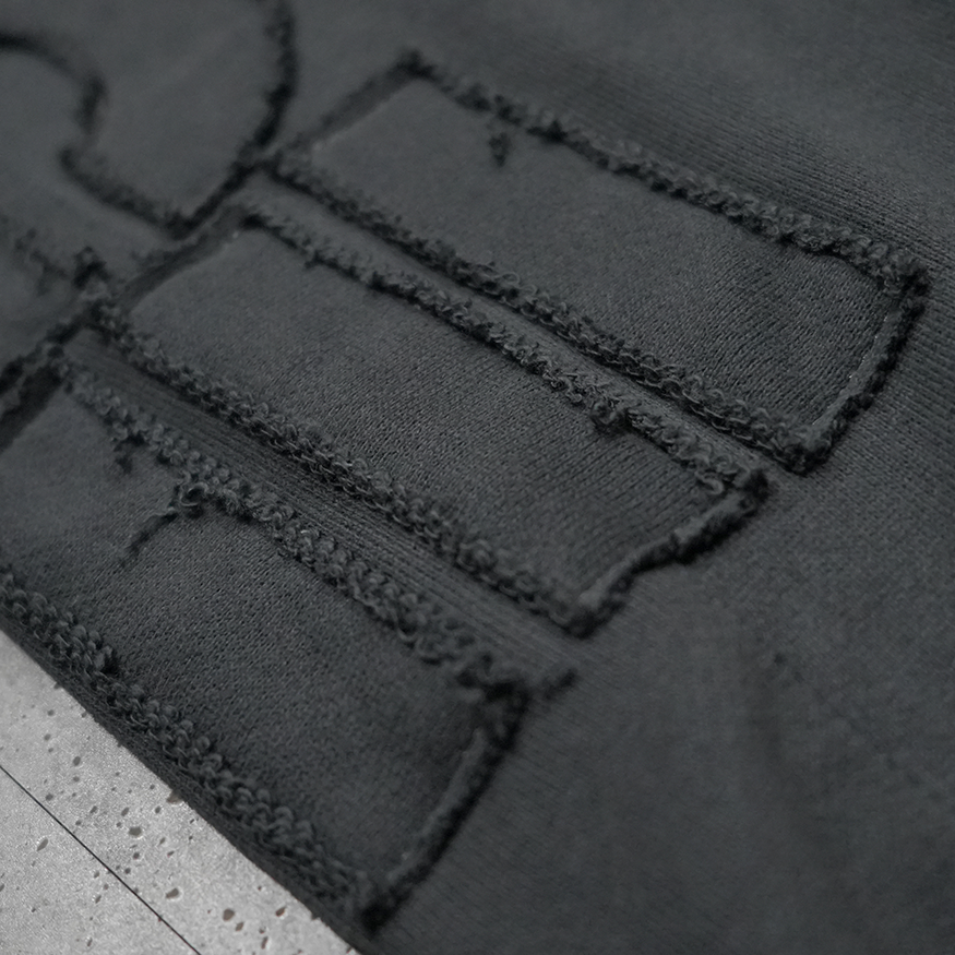 SPACE LAYERED DISTRESSED PANTS